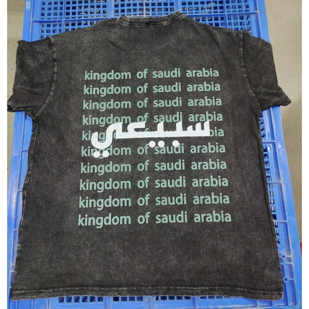 Kingdom of Saudi Arabia T-shirts Vintage Streetwear T-shirt Saudi National Day Tshirts 23 September 1932 Tees Unisex Y2k T Shirt