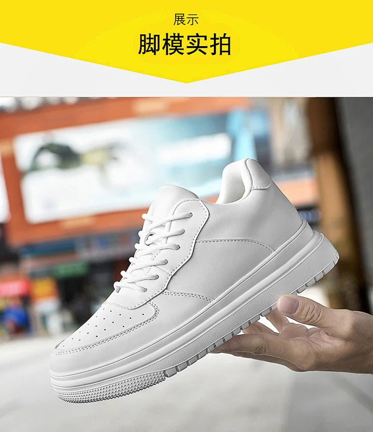 New Elevator Shoes Men Sneakers Summer Hidden Heels Heightening Shoes For Male Wedges Insole 6CM 8CM 10CM Casual Height Shoes