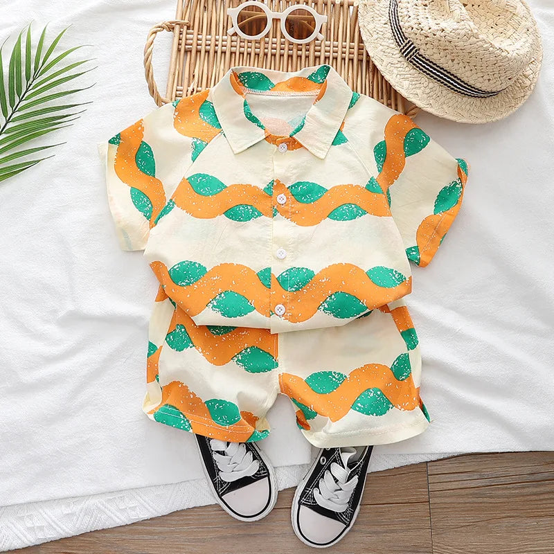 Baby Clothes Sets Summer Clothing Suits Boys Clothes Newborn 2pcs Tops + Pants Sets Boy Outfits 1 2 3 4 Years Kids Clothes Set