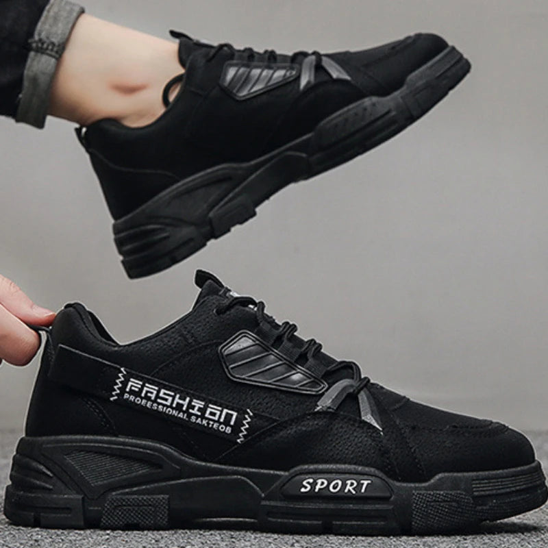 Men's Platform Sneakers Non-slip Work Shoes Fashion Comfort Ankle Boots for Men Winter Lace-up  Tactical Military Combat Boots44