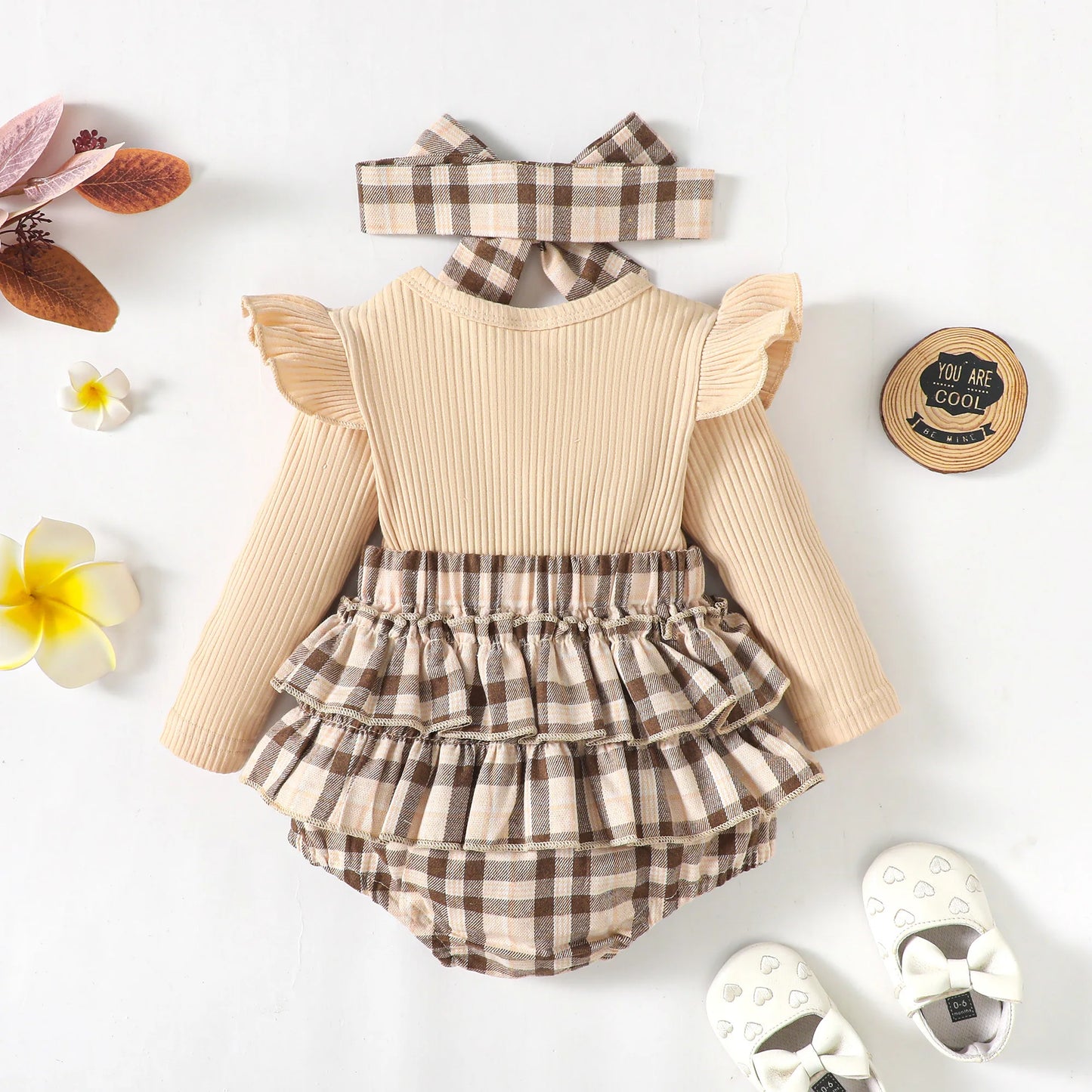 Newborn Clothes 3 Months Spring Fall Toddler Baby Girls Romper Infant Ruffle Bow Bodysuit Soft New Born Clothes Baby Onesie