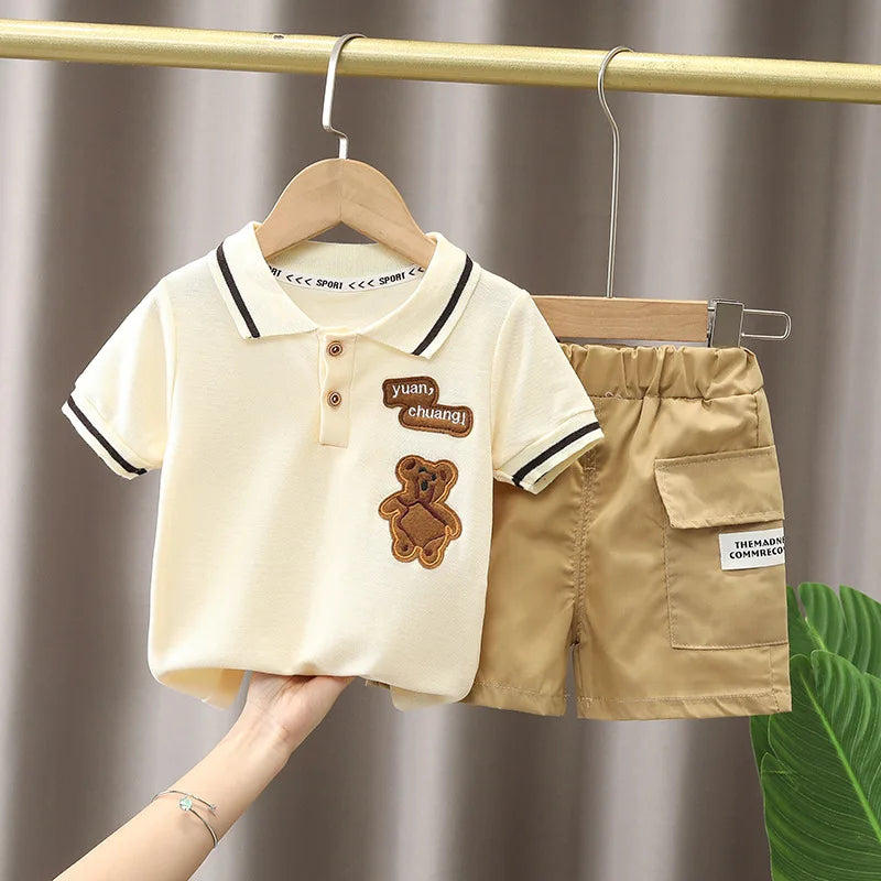 Baby Clothes Sets Summer Clothing Suits Boys Clothes Newborn 2pcs Tops + Pants Sets Boy Outfits 1 2 3 4 Years Kids Clothes Set