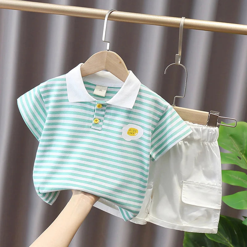 Baby Clothes Sets Summer Clothing Suits Boys Clothes Newborn 2pcs Tops + Pants Sets Boy Outfits 1 2 3 4 Years Kids Clothes Set