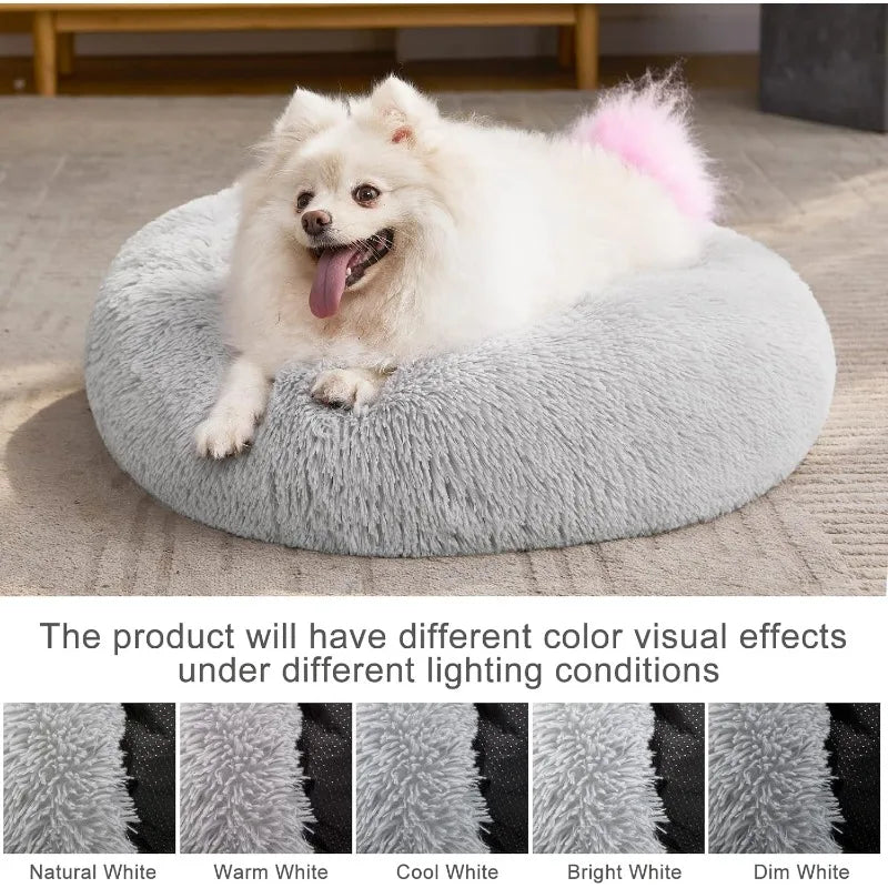 Orthopedic Dog Bed Comfortable Donut Cuddler Round Dog Bed Ultra Soft Washable Dog and Cat Cushion Bed (20''/23''/30'')