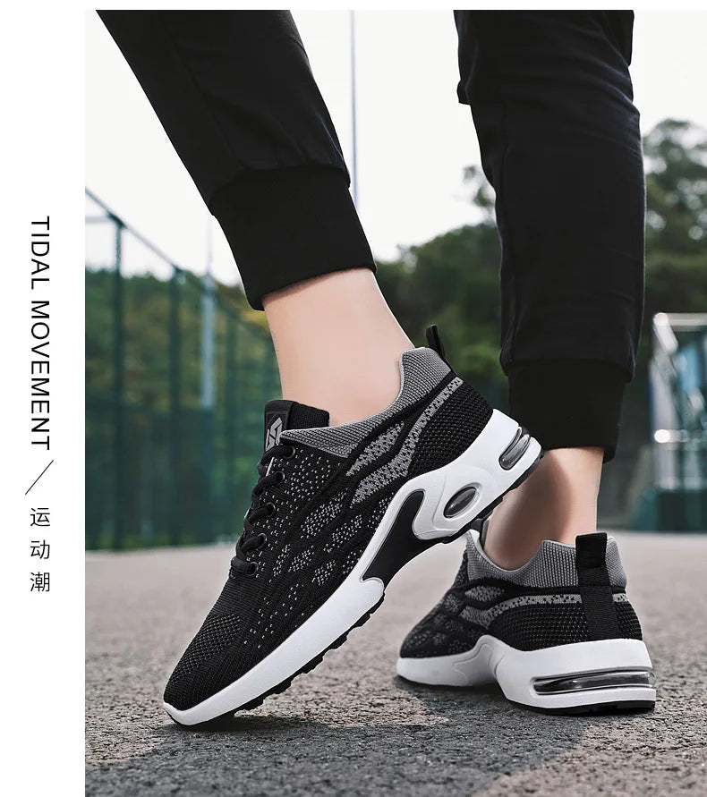 Hot New men Shoes trend men's shoes breathable lace-up running shoes Korean version light casual sports shoes