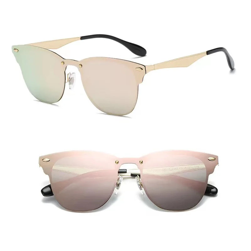 Polarized Clip-On Sunglasses for Men and Women, Thin Section, with Studded Driver's Mirror, UV Protection