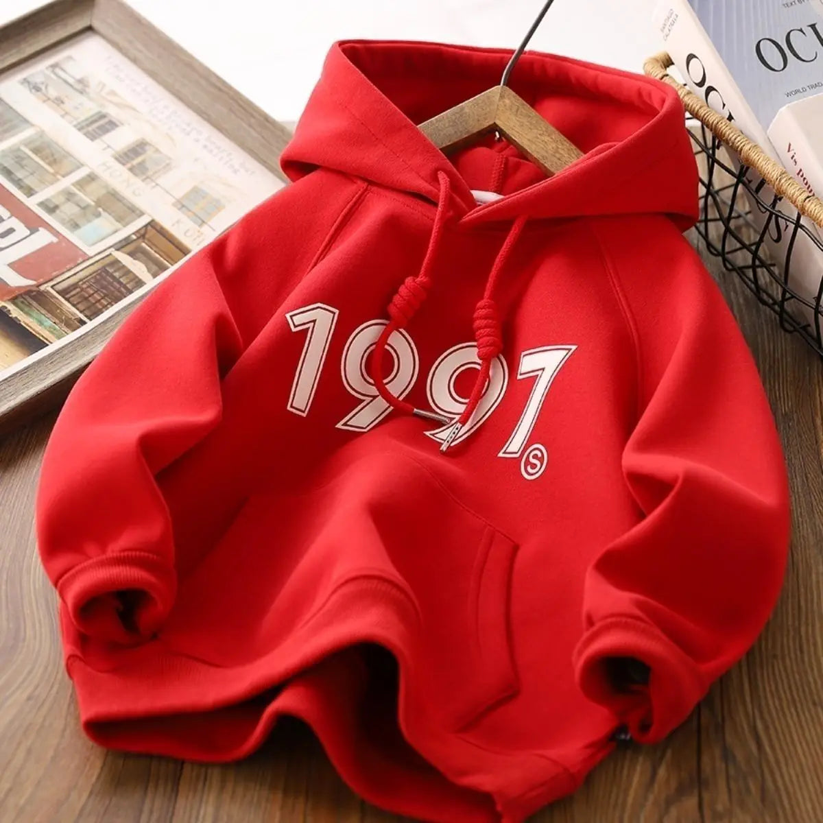 3-15Y Children's Hooded Sweater Korean Version Leisure Boys and Girls' Sports Sweater New Teenage Boys' Pullover Hoodie