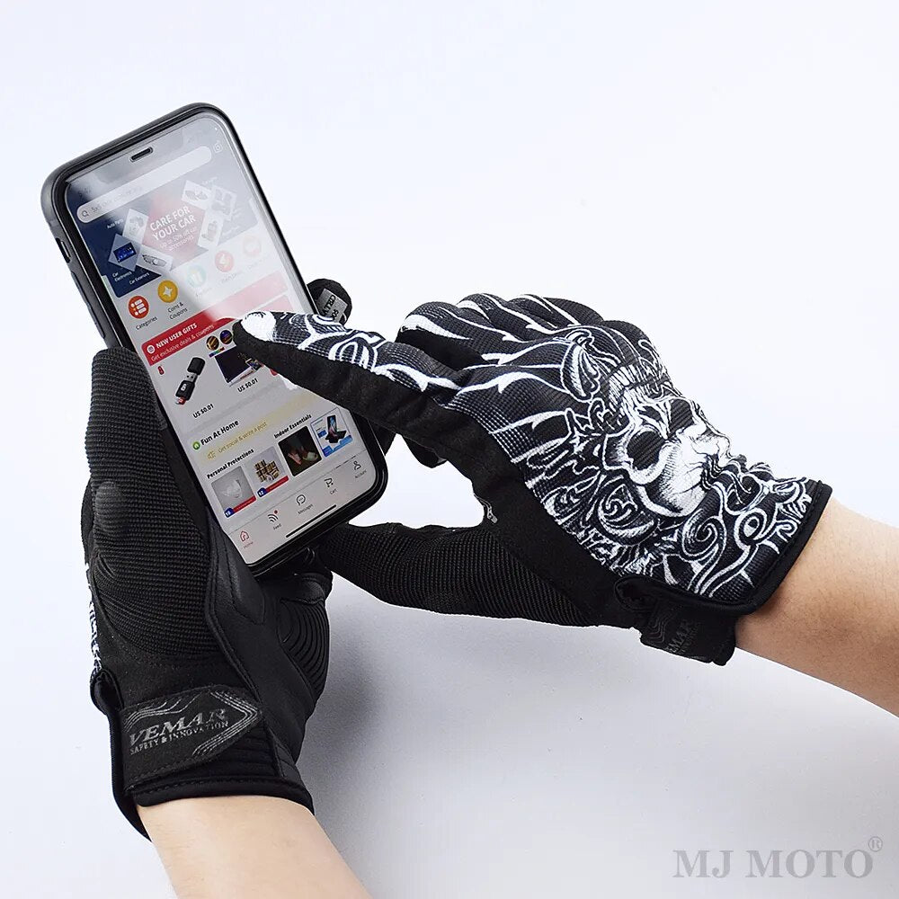 Summer Motorcycle Gloves For Men Breathable Antiskid Motocross Gloves Moto Biker Racing Motorcycle Accessories Gloves