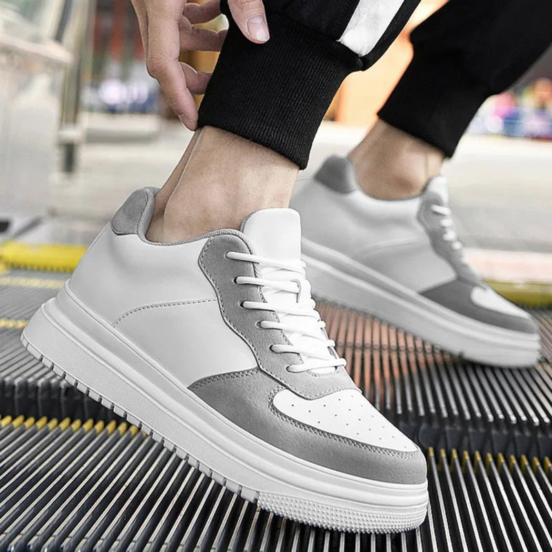 New Elevator Shoes Men Sneakers Summer Hidden Heels Heightening Shoes For Male Wedges Insole 6CM 8CM 10CM Casual Height Shoes