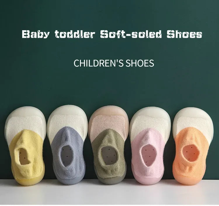 Baby Newborn Shoes Fashion Baby Socks Shoes Toddler First Walkers Boy Girl Toddler Shoes Anti-Slip Soft Rubber Shoe