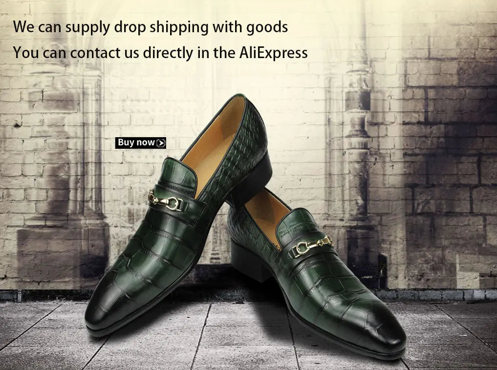 Man Leather Loafer Classic Double Color Matching Braided Brogue Dress Shoes Professional Office Fashion Spring and Autumn Series