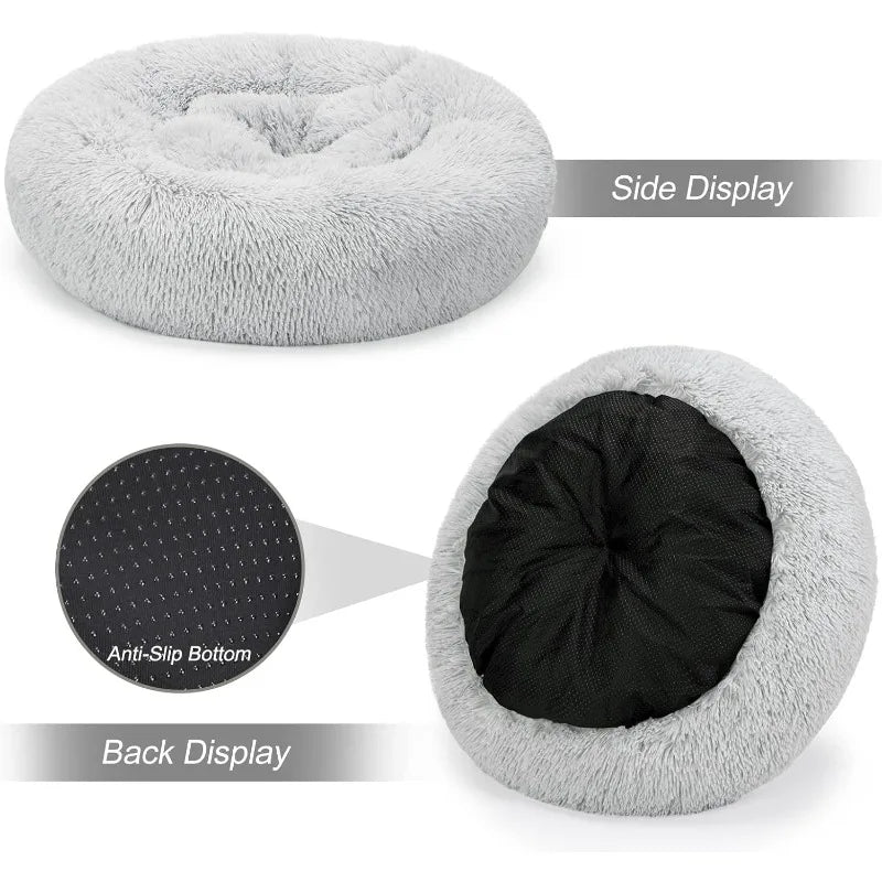 Orthopedic Dog Bed Comfortable Donut Cuddler Round Dog Bed Ultra Soft Washable Dog and Cat Cushion Bed (20''/23''/30'')