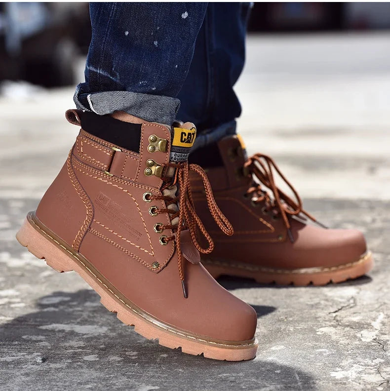 Women High Quality Classic Boots Casual Motorcycle Footwear Warm Wear-resistant Outdoor Work Safety Boots Men Comforts Shoes