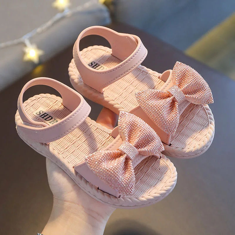 ARWEN & AJH GROUP  Children's Sandals 2024 Summer New Soft Sole Princess Shoes Versatile Girl Sandals Cute Beach Shoes kid shoes