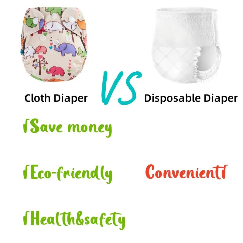 Thank u Mom Newborn Cloth Diaper NB Size Ecological Pocket Diapers for Baby Washable Reusable Nappies Bamboo Charcoal Lining