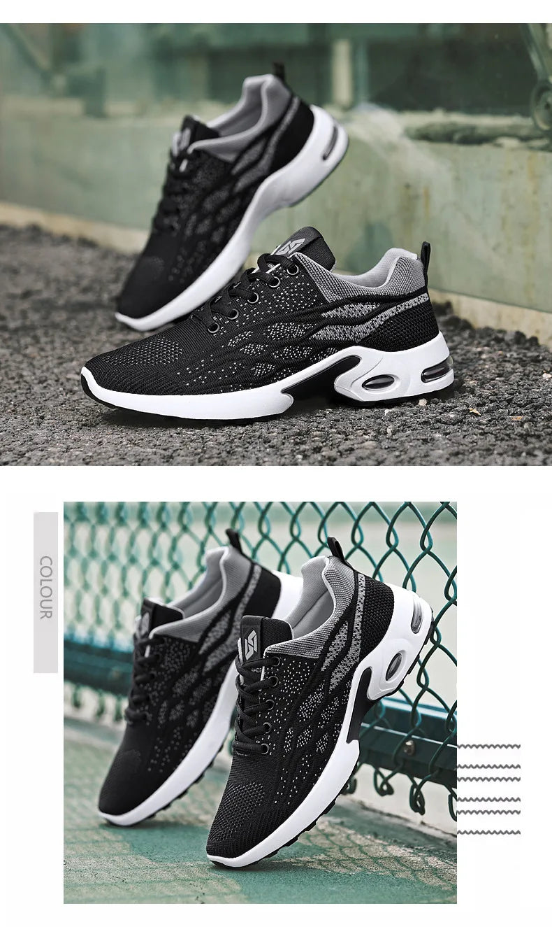 Hot New men Shoes trend men's shoes breathable lace-up running shoes Korean version light casual sports shoes