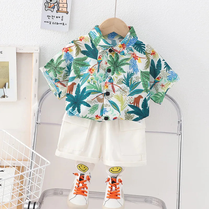 Baby Clothes Sets Summer Clothing Suits Boys Clothes Newborn 2pcs Tops + Pants Sets Boy Outfits 1 2 3 4 Years Kids Clothes Set