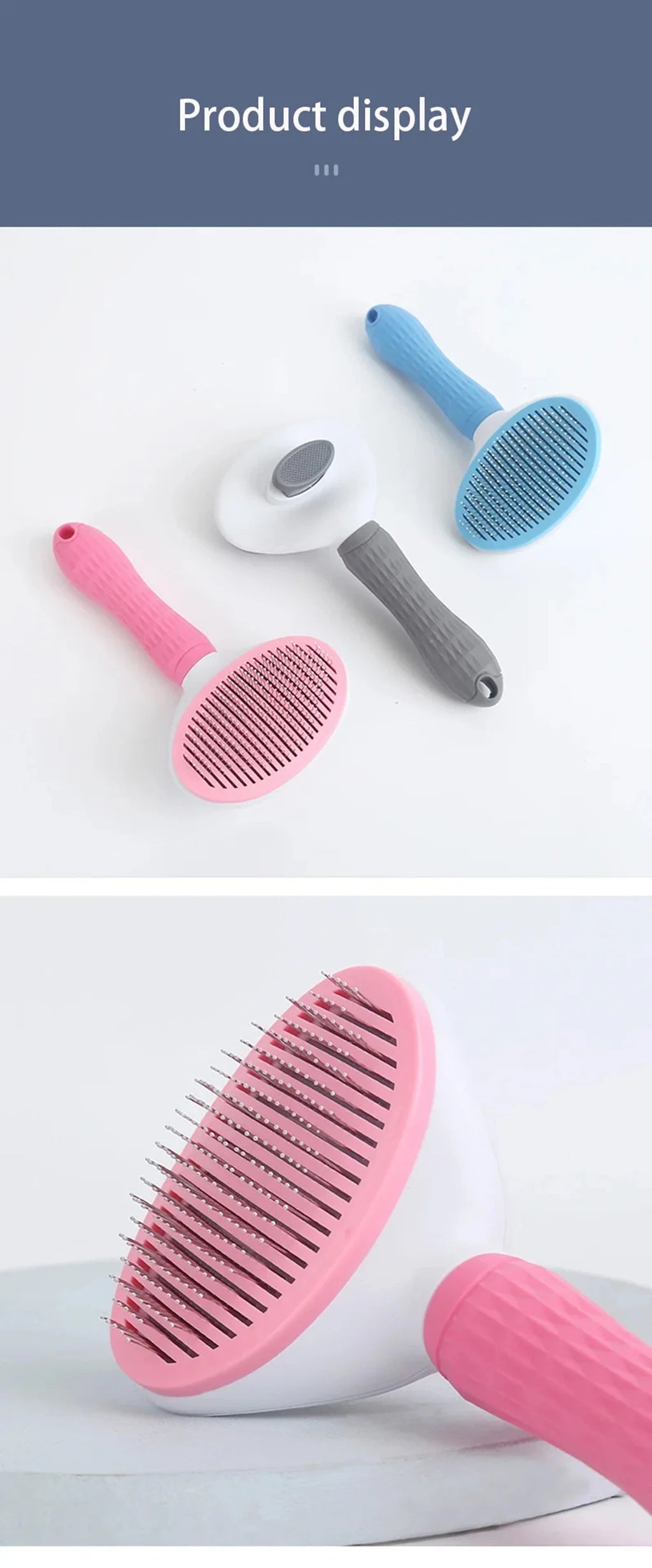 Pet Dog Brush Cat Comb Self Cleaning Pet Hair Remover Brush For Dogs Cats Grooming Tools Pets Dematting Comb Dogs Accessories