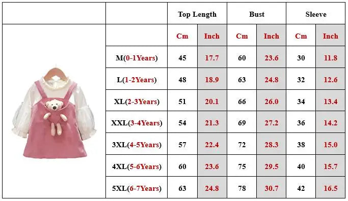 Kid Girl Dress Princess Dress Pocket Bear Gift Birthday Party Children Puff Long Sleeve Toddler Girl Clothes Teen Baby Suit A830